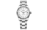 ROLEX Datejust Collection Automatic Mechanical Movement Women's Watch 31mm White Dial Oystersteel Case