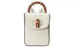 GUCCI Bamboo 1947 Leather Backpack Mini Women's White