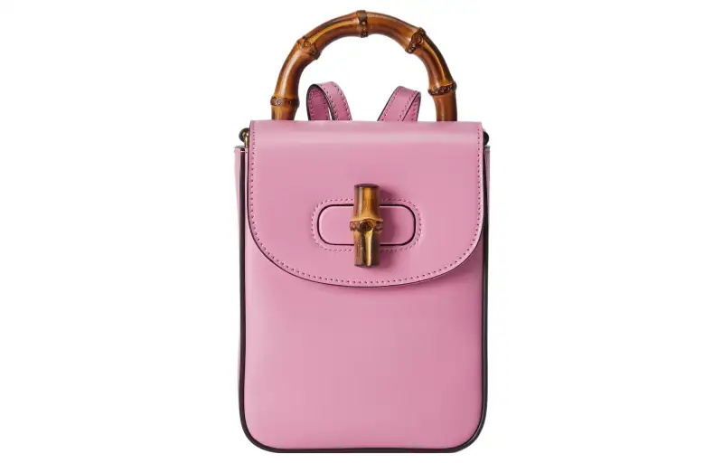 GUCCI Leather Backpack Mini Women's Pink