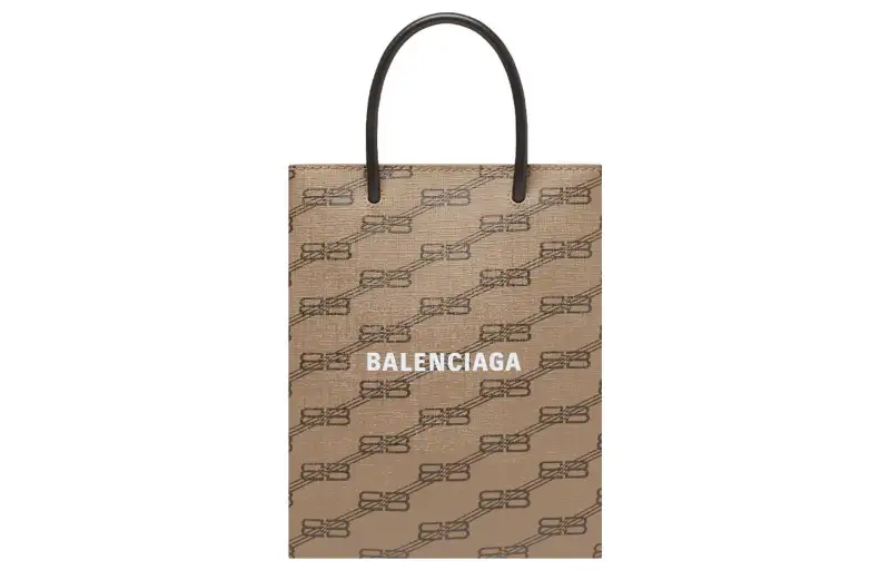 Balenciaga Bb Monogram Printed Tote Bag