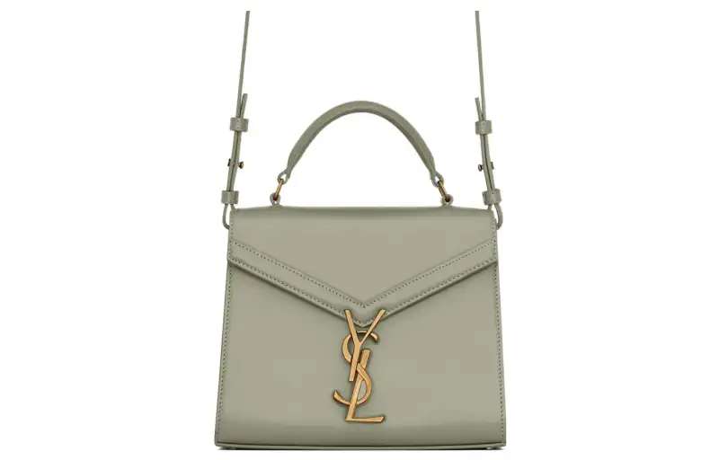 SAINT LAURENT CASSANDRA Grain Embossed Leather Calfskin Portable Crossbody Bag, Shoulder Bag Mini Women's