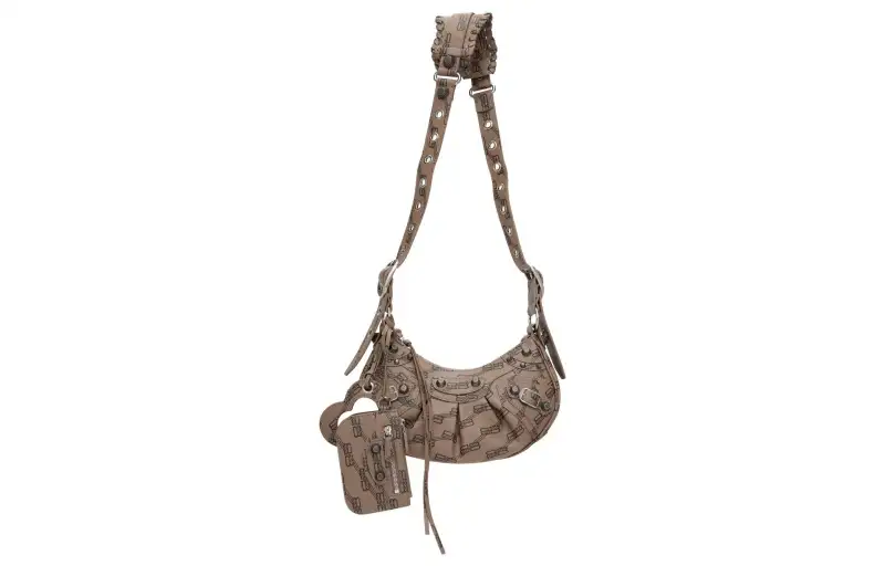 Balenciaga Canvas Portable Crossbody Bag, Shoulder Bag Mini Women's Brown