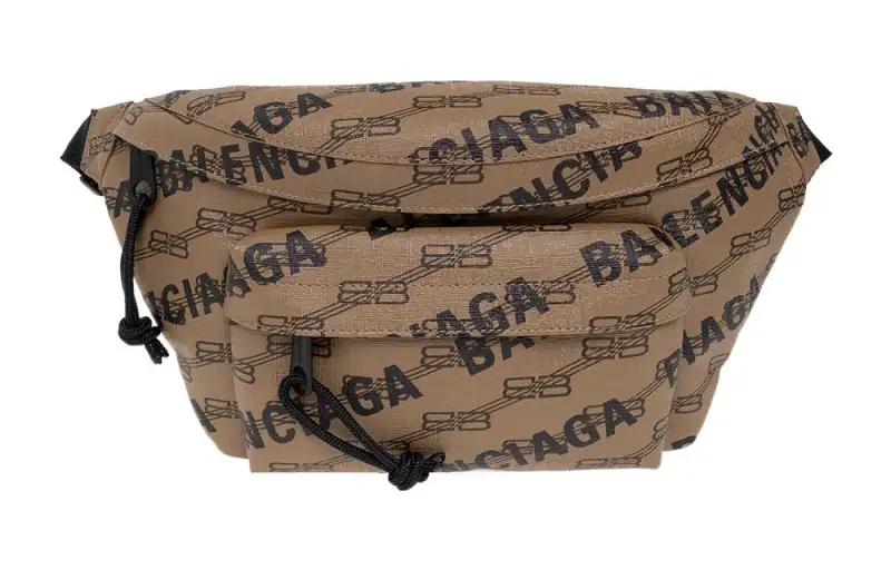 Balenciaga Canvas Bag Fanny Pack Medium Men's Brown