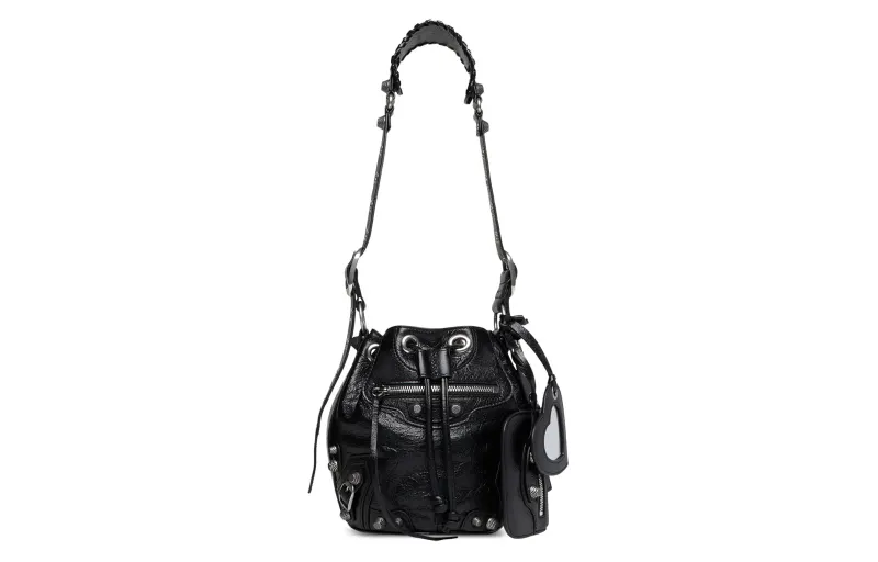 Balenciaga Le Cagole Bucket Bag Xs Black Arena