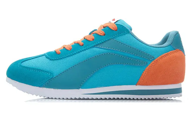 Li Ning Classic And Versatile Low top Casual Running Shoes Men's Blue Orange