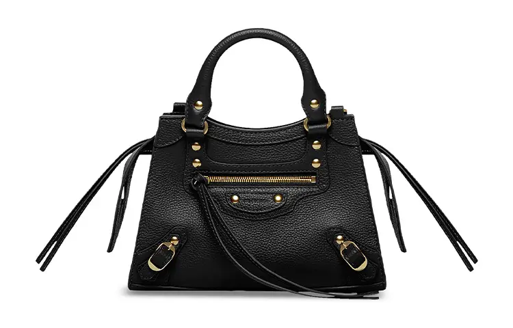 Balenciaga Neo Classic Grain Calfskin Shoulder Bag, Crossbody Bag, Handbag Mini Women's Black