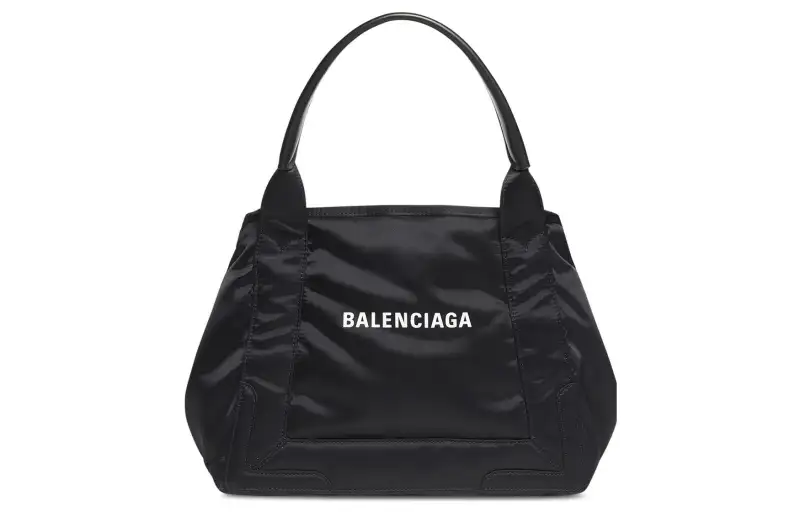 Balenciaga Logo Print Cabas Small Tote Bag