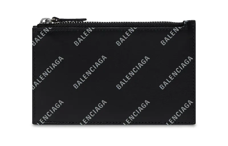 Balenciaga Calfskin Wallet Large Men's Black