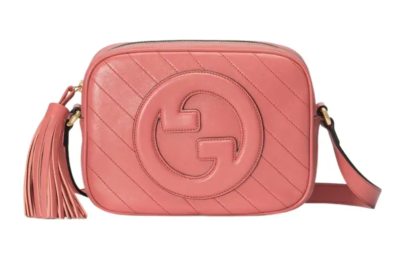 GUCCI Leather Crossbody Bag, Shoulder Bag Women's Pink