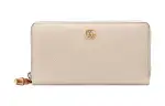 GUCCI Bamboo Leather Wallet Regular Women's Light Pink
