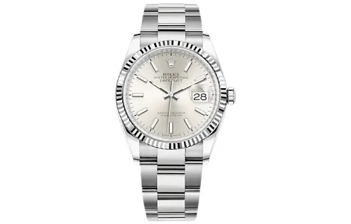 ROLEX Datejust Collection Automatic Mechanical Movement Men's Watches Watch 36mm Silver Dial Oystersteel Strap