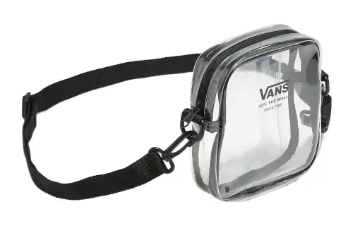 Vans Polyurethane Shoulder Bag, Crossbody Bag Regular Unisex Black