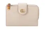 GUCCI Leather Wallet Medium Women's Light Pink