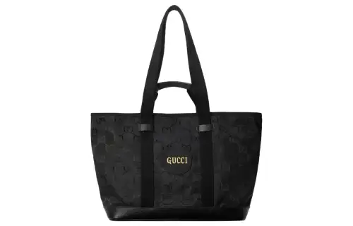 GUCCI Recycled Nylon Handbag Medium Men's Black