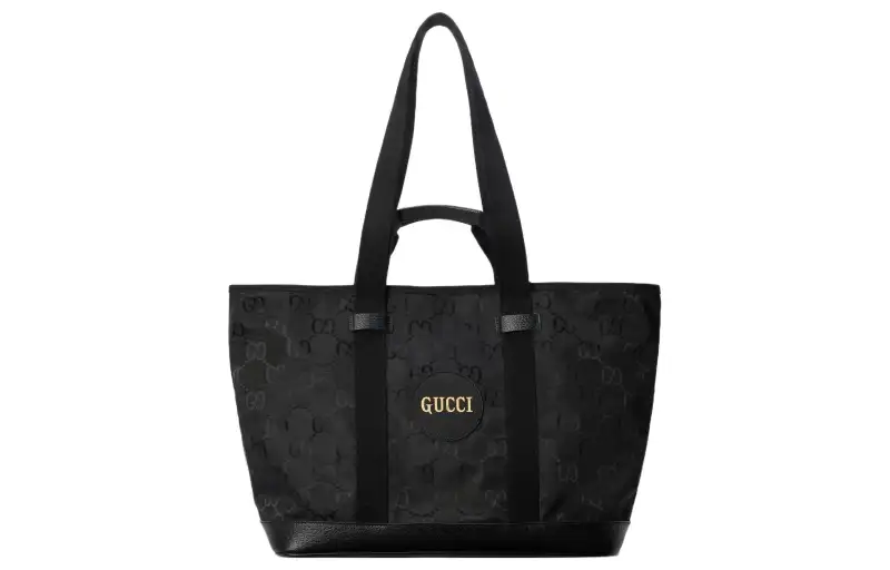 GUCCI Recycled Nylon Handbag Medium Men's Black