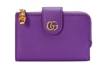 GUCCI Leather Wallet Medium Women's Purple