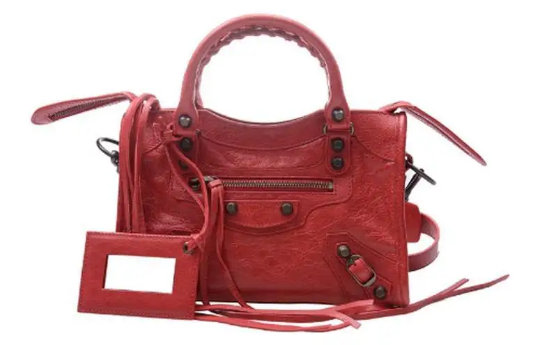 Balenciaga Neo Cagole City Sheepskin Shoulder Bag, Crossbody Bag, Handbag Women's Red