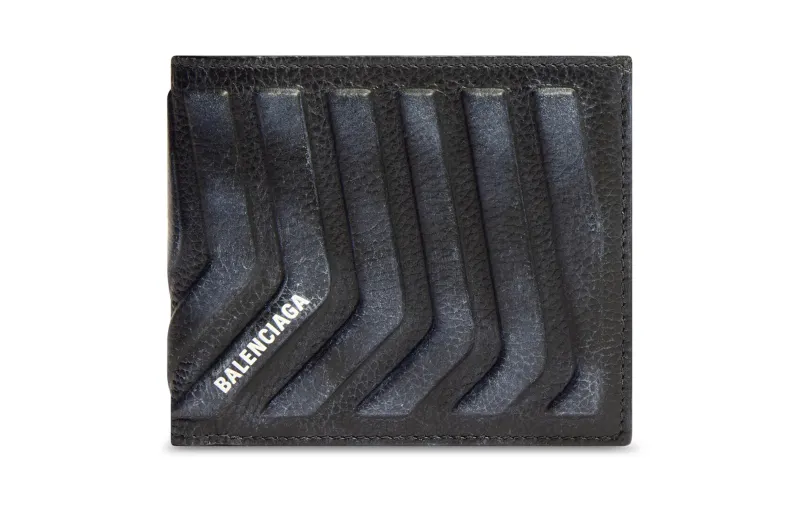 Balenciaga Grain Calfskin Wallet Regular Men's Black
