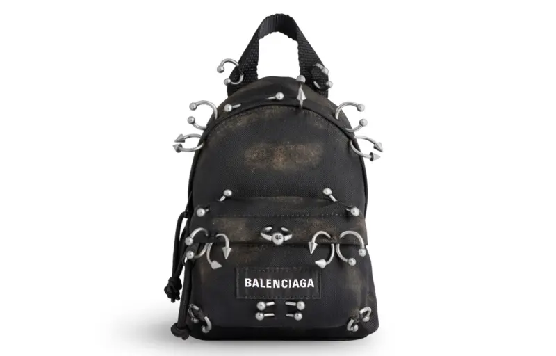Balenciaga Explorer Fabric Backpack Mini Women's Black