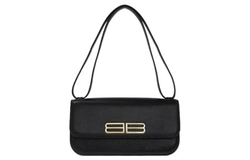 Balenciaga Calfskin Crossbody Bag, Shoulder Bag Women's Black