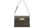 SAINT LAURENT Cow Leather Crossbody Bag, Shoulder Bag Women's Dark Gray