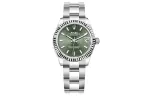 ROLEX Datejust Collection Automatic Mechanical Movement Women's Watch 31mm Green Dial Oystersteel Case
