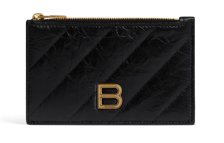 Balenciaga Crush Long Coin And Card Holder