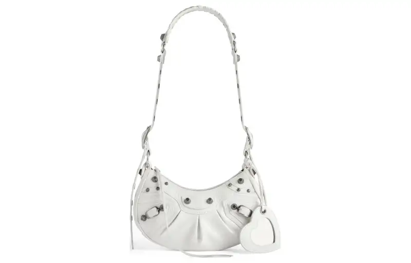 Balenciaga Le Cagole Shoulder Bag Xs White