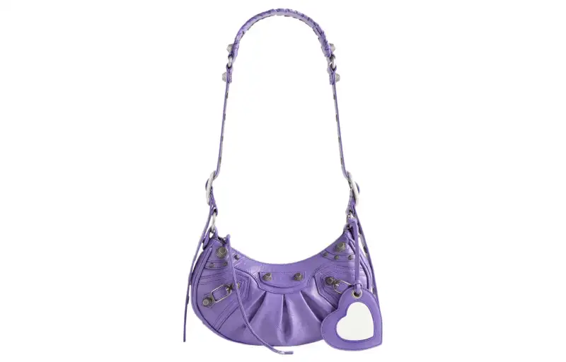 Balenciaga Le Cagole Shoulder Bag Xs Purple