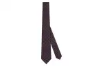 GUCCI Interlocking Silk Ties Men's Black/Red
