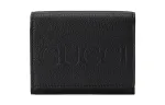 GUCCI Leather Wallet Men's Black