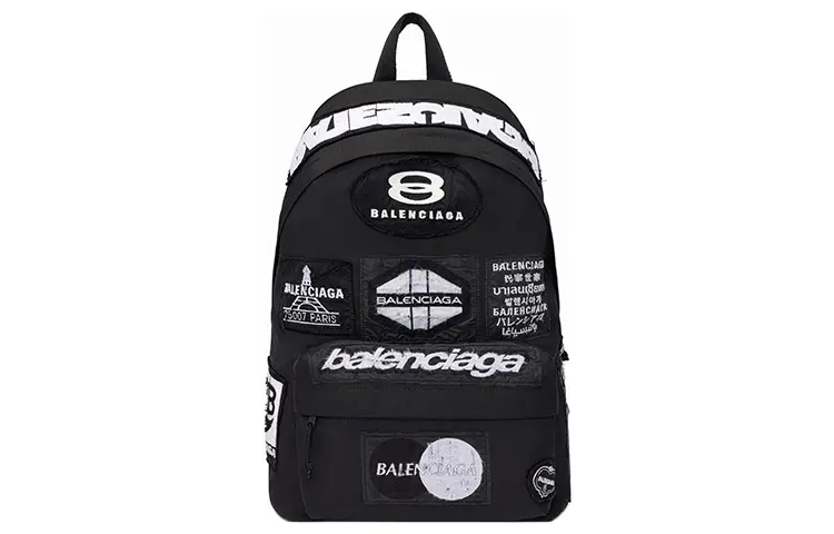 Balenciaga Explorer Polyamide Backpack Men's Black White
