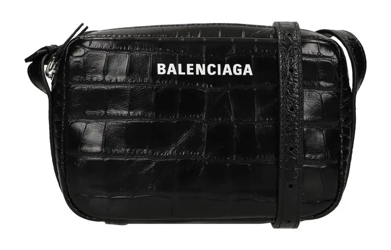 Balenciaga Calfskin Shoulder Bag, Crossbody Bag Women's Black
