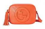 GUCCI Blondie Leather Crossbody Bag, Shoulder Bag Women's Orange