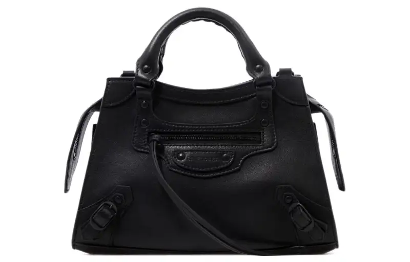 Balenciaga Neo Classic Cow Leather Biker Bag, Handbag, Shoulder Bag, Crossbody Bag Regular Women's Black