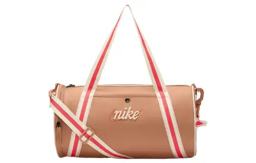 Nike Nike, adjustable removable straps, one-shoulder bag, big amber brown red sports bag for men and women, polyester, for beloved