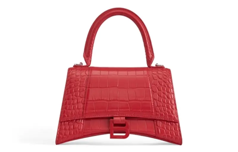 Balenciaga Cow Leather Shoulder Bag, Crossbody Bag, Handbag Small Women's Red