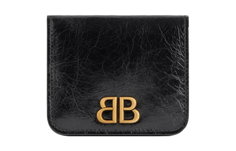 Balenciaga Logo Plaque Bifold Wallet