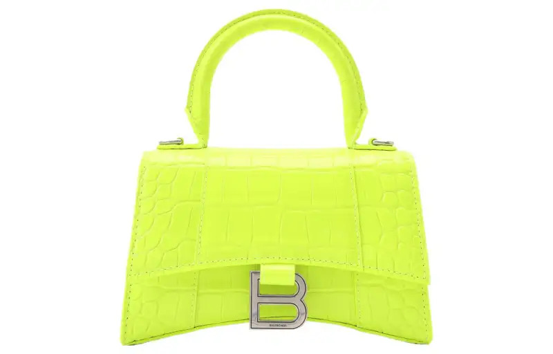 Balenciaga Hourglass Natural Leather Hourglass Bag Shoulder Bag Crossbody Bag Handbag Extra Small Women's Light Green