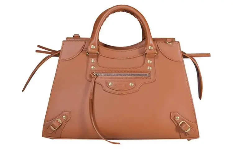 Balenciaga Calfskin Shoulder Bag, Crossbody Bag, Handbag Women's Brown
