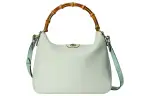 GUCCI Diana Leather Portable Crossbody Bag, Shoulder Bag Medium Women's Light Green