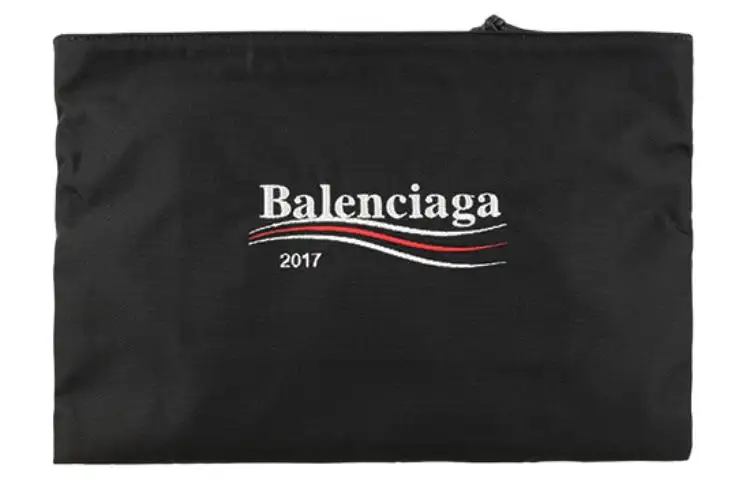 Balenciaga Nylon Clutch Men's Black