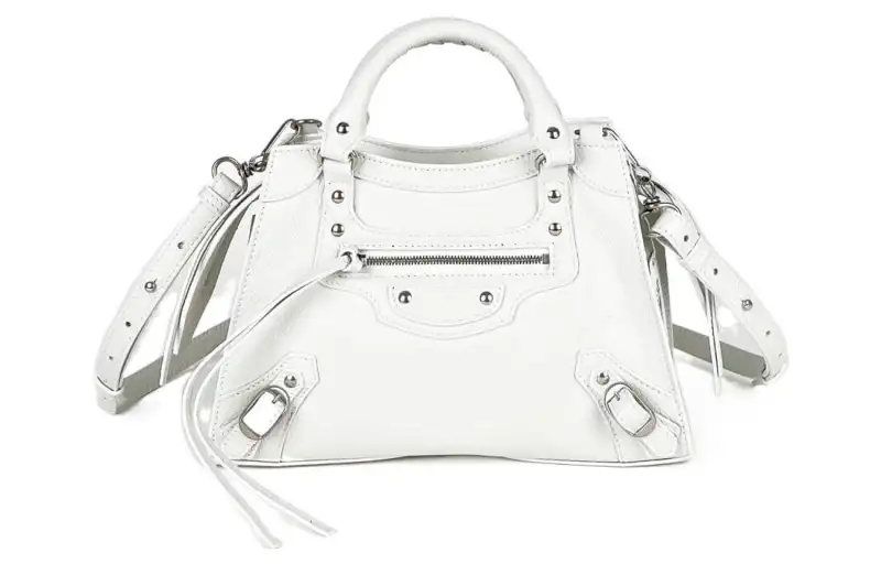 Balenciaga Leather Handbag Women's White