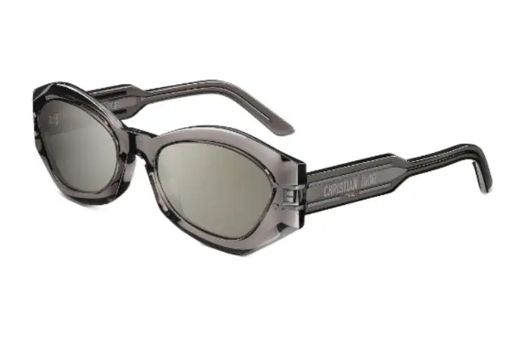 DIOR Irregular Shape Sunglasses Women's Gray