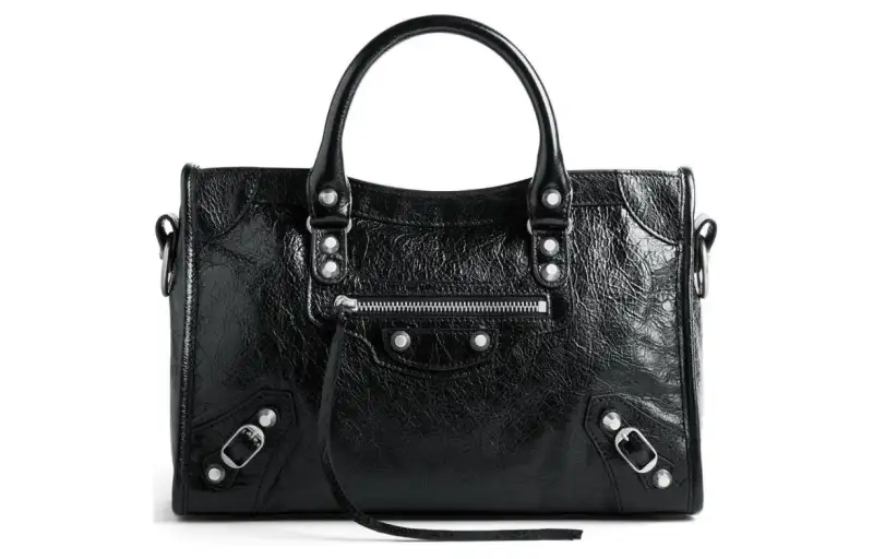 Balenciaga Lambskin Shoulder Bag, Crossbody Bag, Handbag Small Women's Black