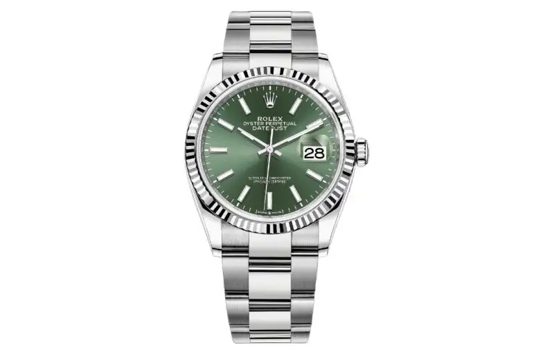 ROLEX Datejust Collection Automatic Mechanical Movement 100m Waterproof Unisex Watch 36mm Green Dial