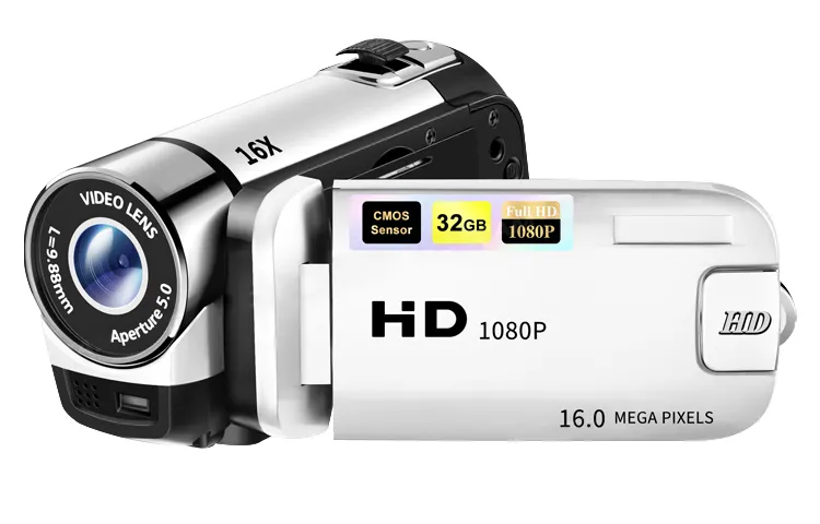 Yuanjixing camera 16 million high-definition pixels dv handheld camera 4K video recording 16x zoom electronic anti-shake professional-grade flip-up rotating display student affordable campus retro portable travel vlog record