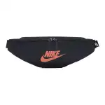 Nike Heritage Polyester Sling Bag, Crossbody Bag, Fanny Pack Regular Unisex Black Orange