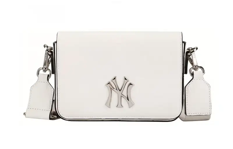 MLB Monogram Collection Cotton Pochette, Shoulder Bag, Crossbody Bag Regular Unisex Cream White