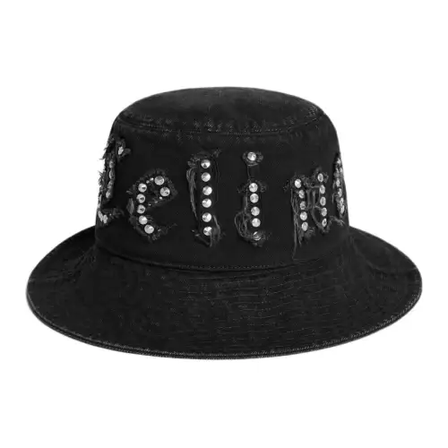 CELINE Gothic Bucket Hat With Drawstring In Rigid Cotton